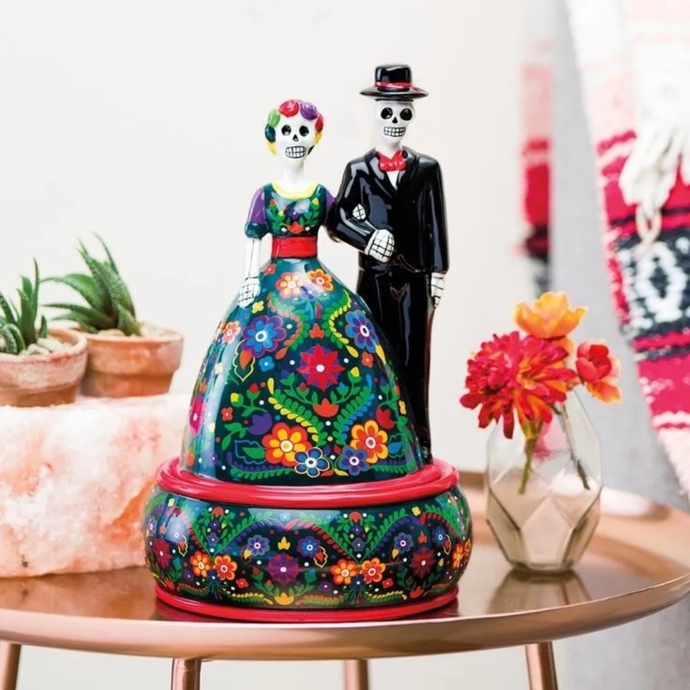 Scentsy Calaca Day of The Dead Wax Warmer Skeleton Wedding NIB